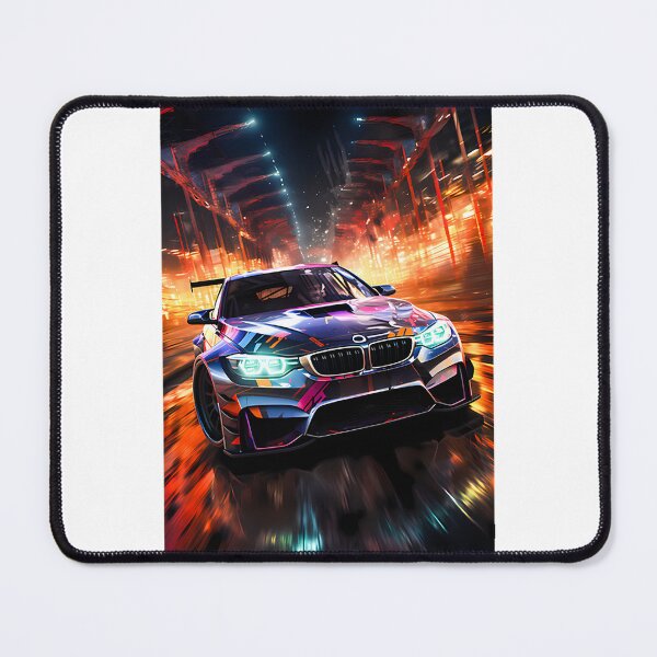 Artikelvorschau, Sportcoupé fährt durch eine dynamische nächtliche Fluchtszene entworfen und verkauft von Zyla Graphic.