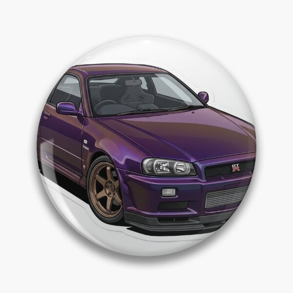 Item preview, Midnight Purple R34 GT-R V-Spec Sticker designed and sold by Fixnovaguide.