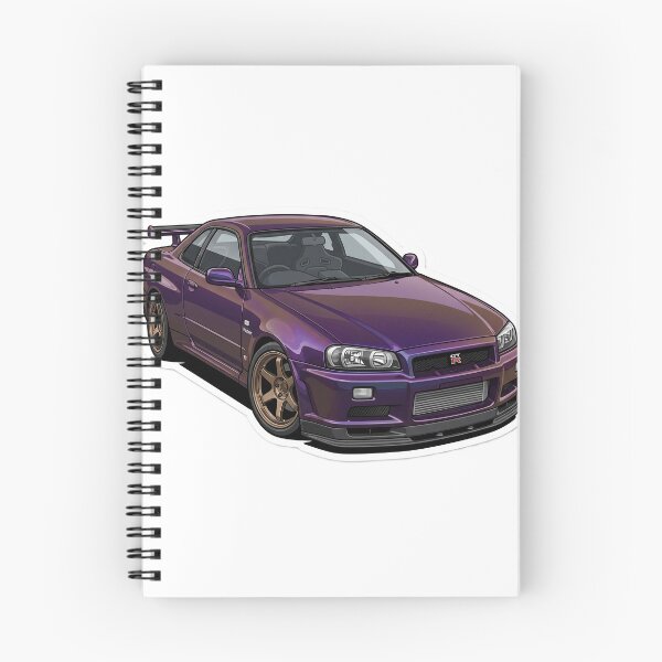 Item preview, Pegatina Midnight Purple R34 GT-R V-Spec designed and sold by Fixnovaguide.