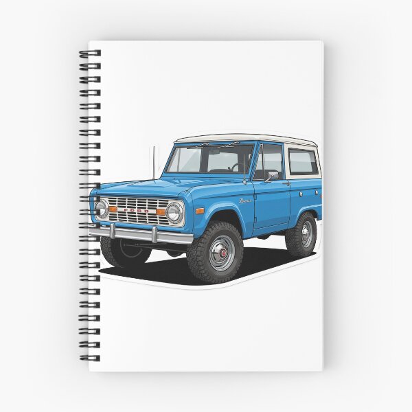 Item preview, Classic Grabber Blue 1970s Ford Bronco 4x4 Sticker designed and sold by Fixnovaguide.