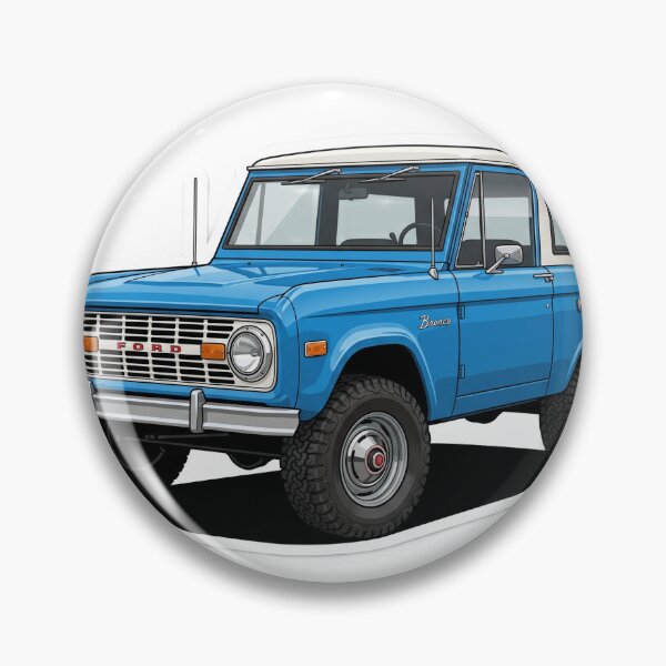 Item preview, Classic Grabber Blue 1970s Ford Bronco 4x4 Sticker designed and sold by Fixnovaguide.