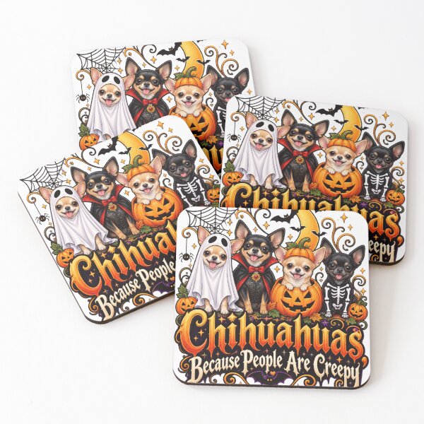 Item preview, Halloween Chihuahuas: Because People Are Creepy designed and sold by ROUX-ART.