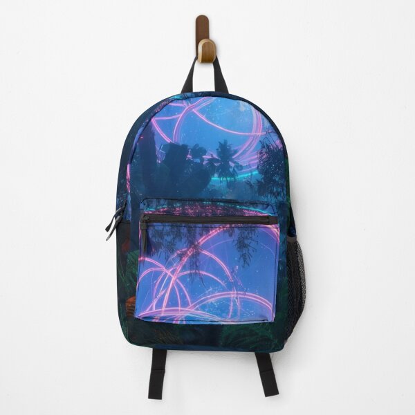 Item preview, Glowing Neon Orb Above Dark Alien Rainforest Canopy designed and sold by monkeybusiness.pt.