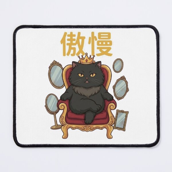Item preview, HAKU The Prideful King - Arrogant Black Cat King T-Shirt designed and sold by PetalsPaws.