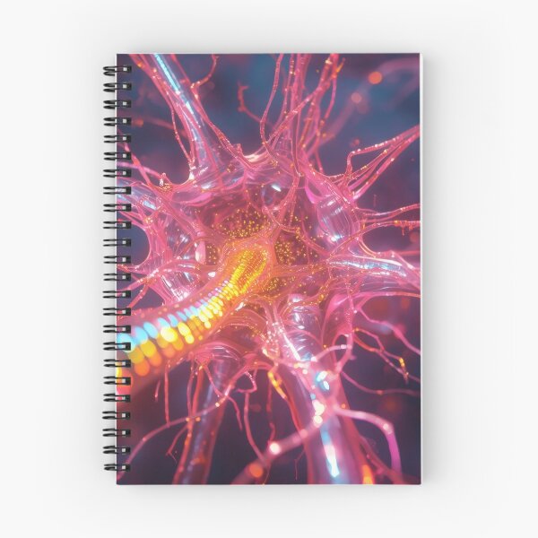 Item preview, Bioluminescent Pink Neural Synapse In Microscopic Cosmos designed and sold by monkeybusiness.pt.