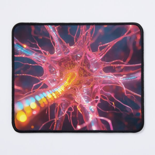 Item preview, Bioluminescent Pink Neural Synapse In Microscopic Cosmos designed and sold by monkeybusiness.pt.