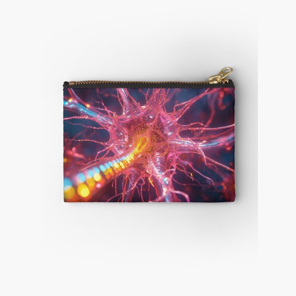 Item preview, Bioluminescent Pink Neural Synapse In Microscopic Cosmos designed and sold by monkeybusiness.pt.