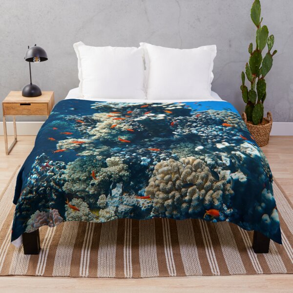 Item preview, Vibrant Coral Reef and Tropical Fish Pattern designed and sold by Luxxe87.