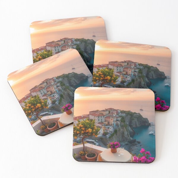 Item preview, Italian Coast Sunset Terrace designed and sold by AtelierEmotion.