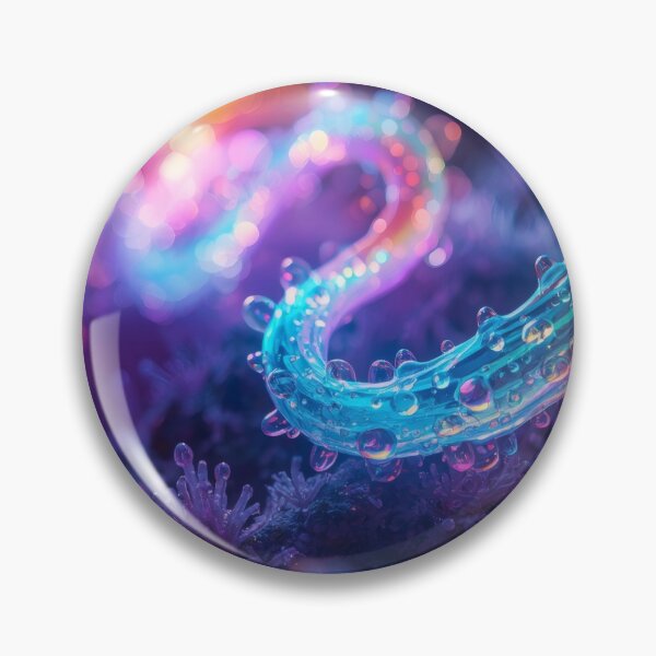 Item preview, Iridescent Rainbow Tendril In Bioluminescent Micro Cosmos designed and sold by monkeybusiness.pt.