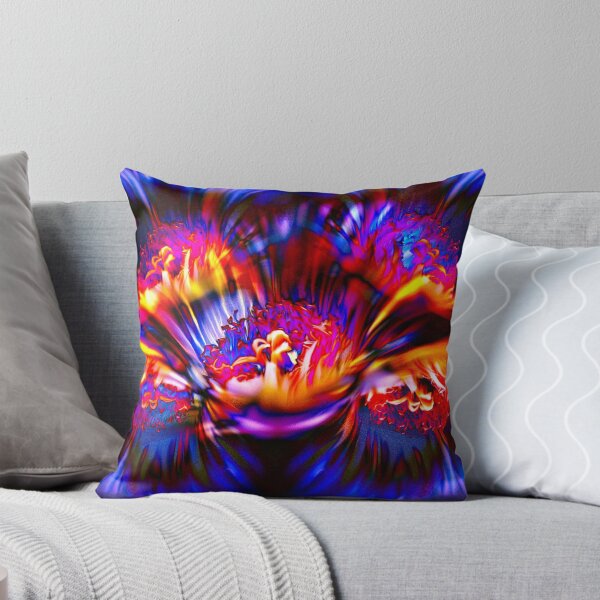 Item preview, Psychedelic floral explosion in neon colors designed and sold by JinxisArts.