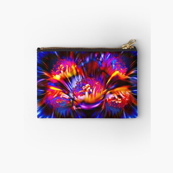 Item preview, Psychedelic floral explosion in neon colors designed and sold by JinxisArts.