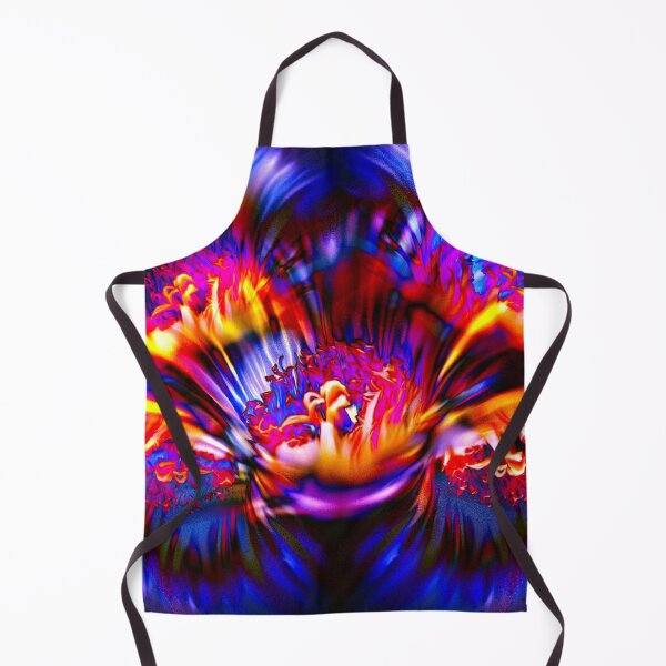 Item preview, Psychedelic floral explosion in neon colors designed and sold by JinxisArts.
