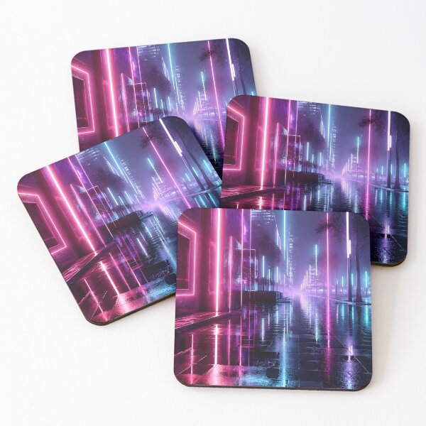 Item preview, Neon City Night Rain Reflections designed and sold by AtelierEmotion.