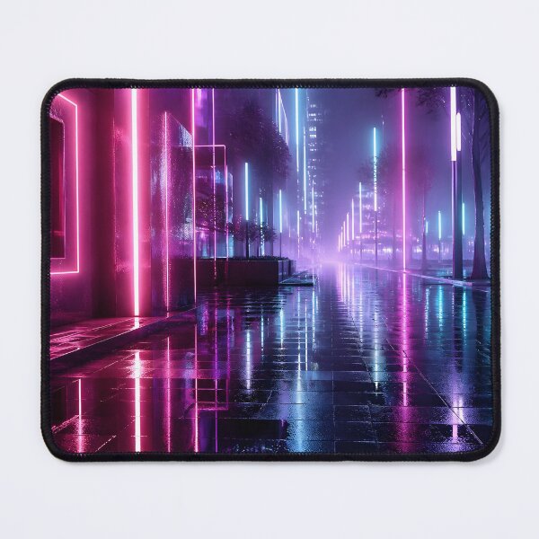 Item preview, Neon City Night Rain Reflections designed and sold by AtelierEmotion.