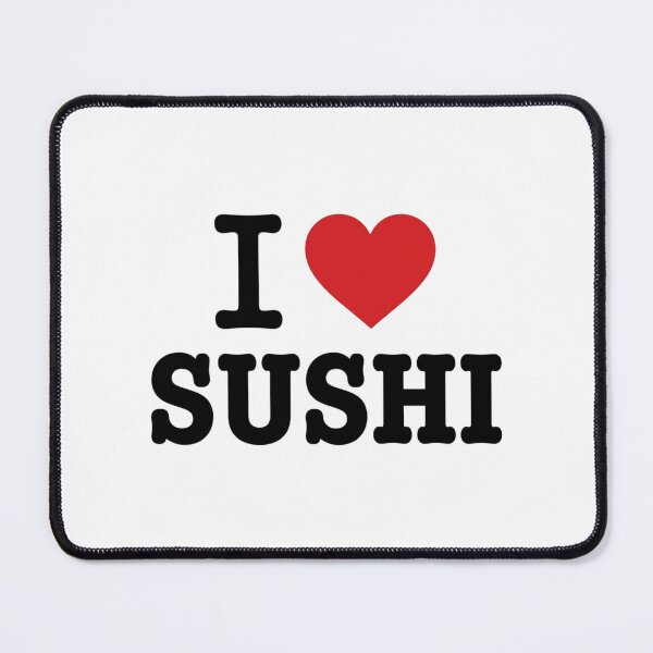 Item preview, I Heart Sushi Red Heart Graphic Typography For Nigiri Roll Fan And Foodie designed and sold by raedattia.