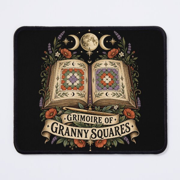 Item preview, Grimoire Of Granny Squares Crochet designed and sold by Text2tee.