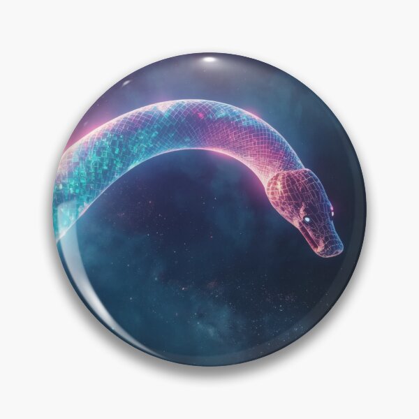 Item preview, Glowing Celestial Serpent In Cosmic Nebula designed and sold by monkeybusiness.pt.