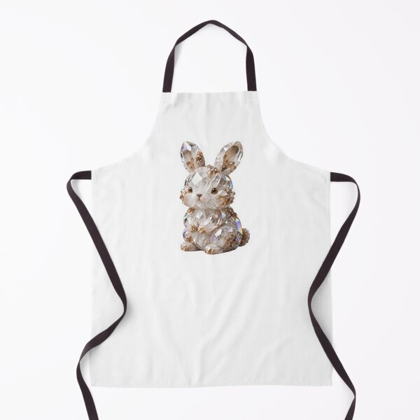 Item preview, White Brown Bunny Crystal Sticker - Cute Crystal Rabbit designed and sold by Crystal Critters .