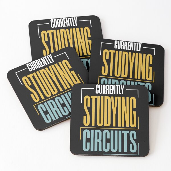 Item preview, Currently Studying Circuits Typography designed and sold by PrintivoraHub.