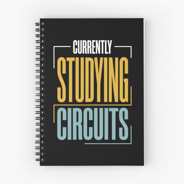Item preview, Currently Studying Circuits Typography designed and sold by PrintivoraHub.