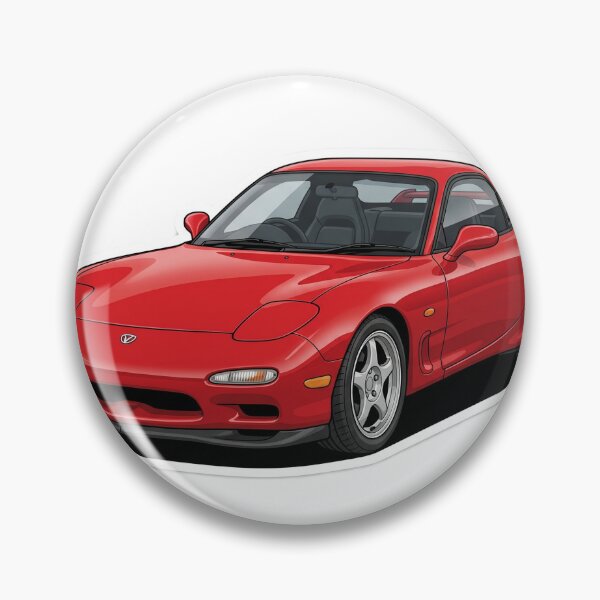 Item preview, Classic Vintage Red Mazda RX-7 FD JDM Sticker designed and sold by Fixnovaguide.