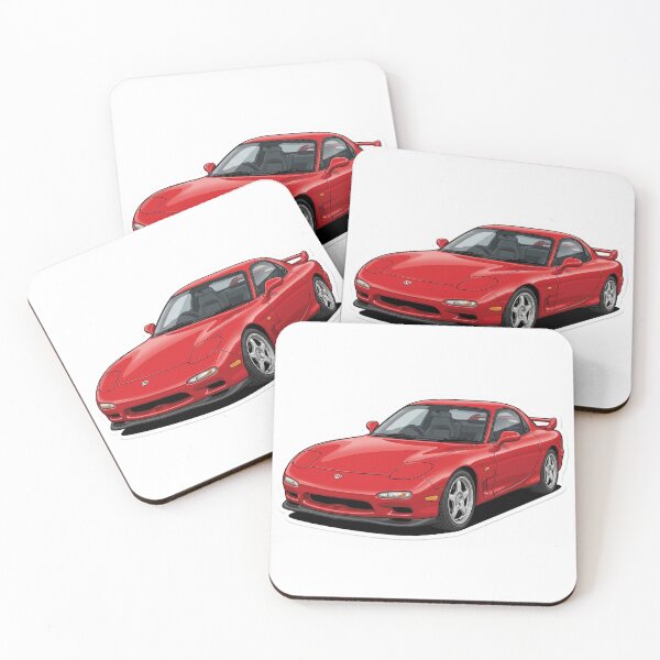 Item preview, Classic Vintage Red Mazda RX-7 FD JDM Sticker designed and sold by Fixnovaguide.