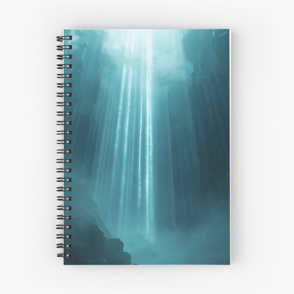 Item preview, Radiant Cyan Light Shafts In Deep Abyssal Chasm designed and sold by monkeybusiness.pt.
