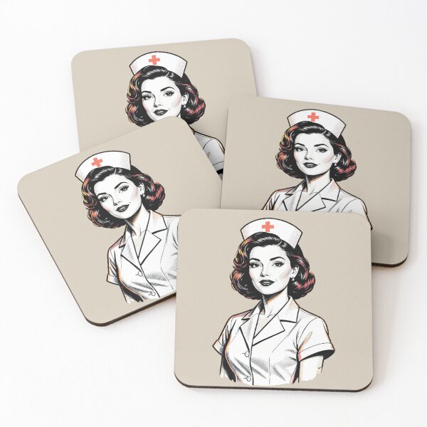 Item preview, Retro-style nurse. designed and sold by MagelliShop.