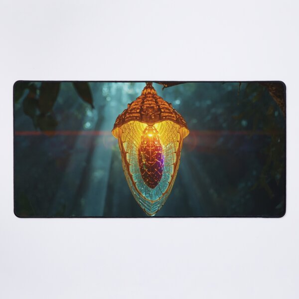 Item preview, Glowing Amber Pod In Dark Alien Forest designed and sold by monkeybusiness.pt.