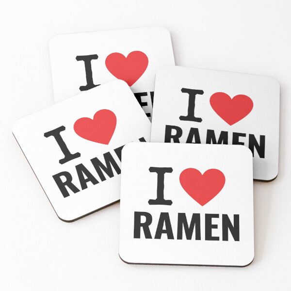 Item preview, I Heart Ramen Red Heart Graphic Typography For Noodle Lover And Foodie designed and sold by raedattia.
