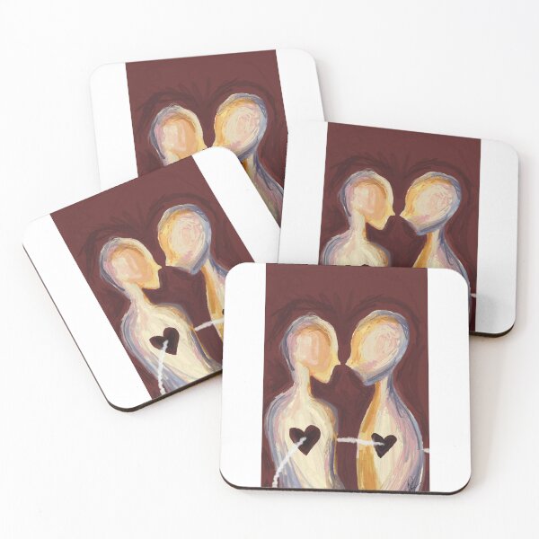 Item preview, Connected Souls - Abstract Romance Illustration designed and sold by anagangabas.