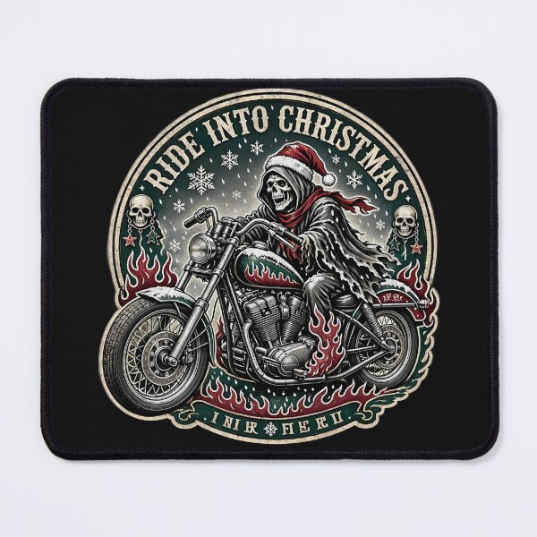 Item preview, Ride Into Christmas Grim Reaper Motorcycle Santa designed and sold by CraftyValley.