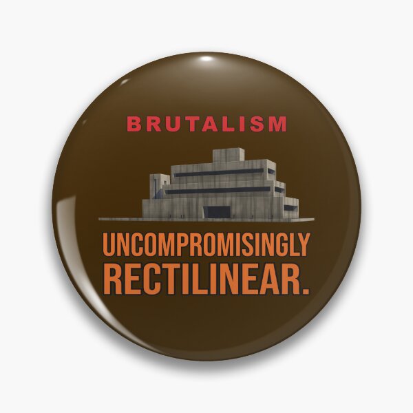 Item preview, Uncompromisingly Rectilinear – Brutalism Geometry Humour designed and sold by TribeGlyph.