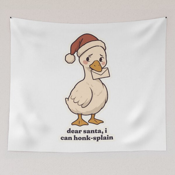 Item preview, Silly Goose Christmas Dear Santa I Can Honk-splain designed and sold by OuqCreations.