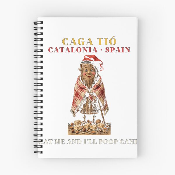 Item preview, Caga Tió Funny Christmas Log T-Shirt designed and sold by FitEnvy.