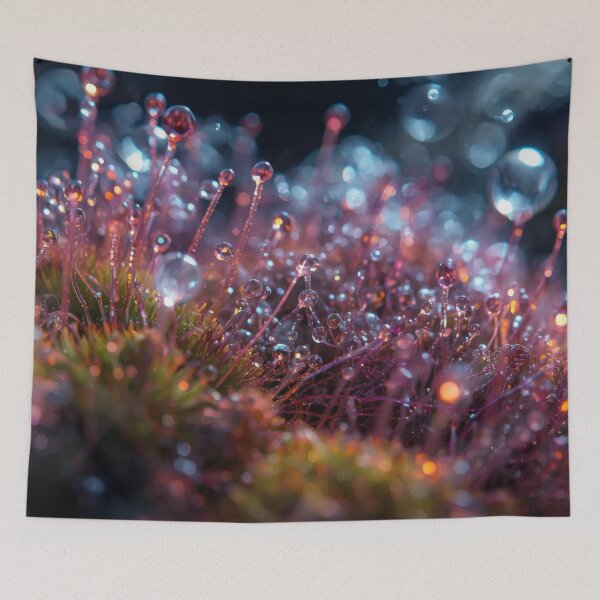 Item preview, Glowing Pink Spore Droplets In Microscopic Field designed and sold by monkeybusiness.pt.