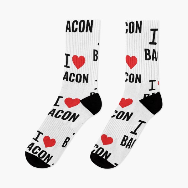 Item preview, I Heart Bacon Red Heart Graphic Typography For Breakfast Lover And Foodie designed and sold by raedattia.