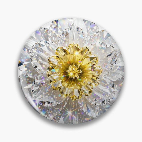 Artikelvorschau, Weißer und gelber Narzissen-Kristallaufkleber – Narzissenblüte entworfen und verkauft von Crystal Critters .