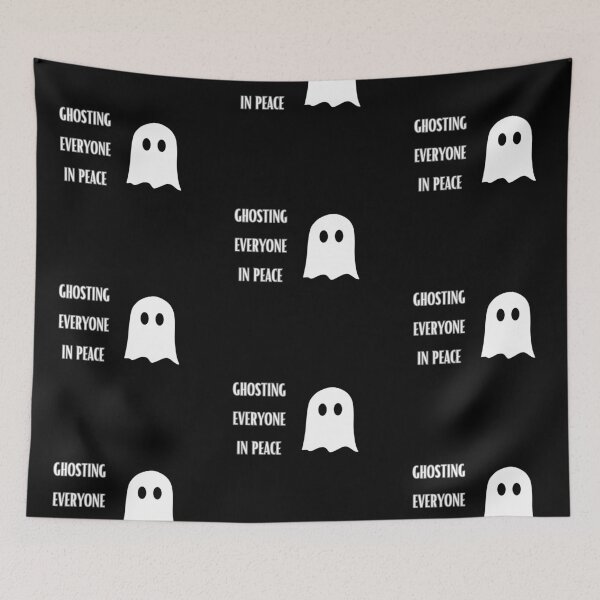 Item preview, Ghosting Everyone in Peace Introvert Halloween Ghost designed and sold by T-version.