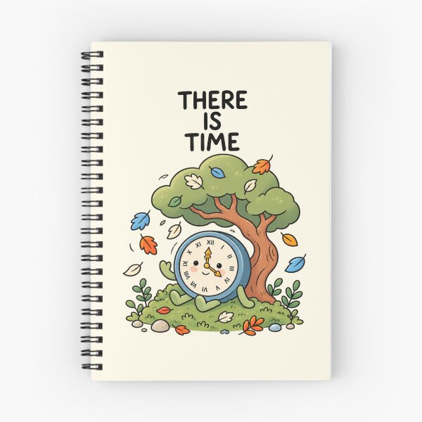 Item preview, There Is Time | Cute Clock Tree Inspirational Quote designed and sold by MrDev.