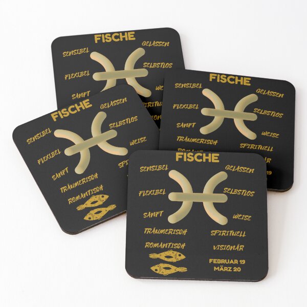 Artikelvorschau, Fische Sternzeichen Astrologie Horoskop Symbol - Metallic Gold & Black entworfen und verkauft von ZODIARA.