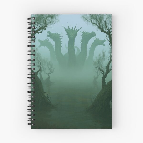 Item preview, A massive Hydra emerging from a mist-covered swamp, Fantasy & Mythological Creatures designed and sold by CDC40.