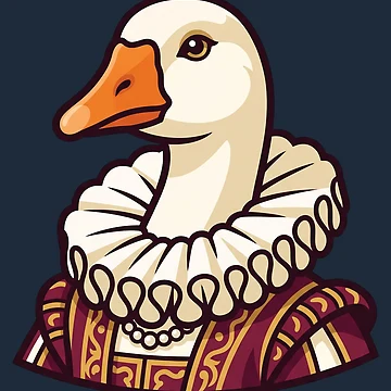 Artwork thumbnail, Renaissance Goose Portrait with Ruff Collar by Rariks
