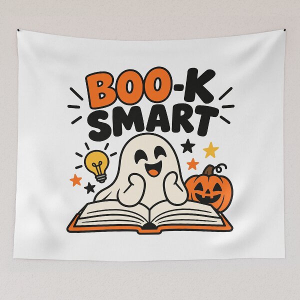 Item preview, Boo-K Smart Halloween Bookish Ghost designed and sold by CleanDecor.