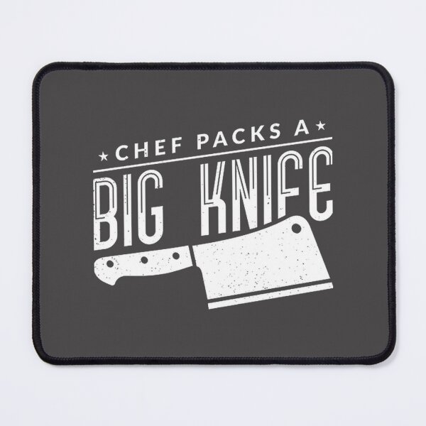 Item preview, Big Knife Chef Illustration Cooking Kitchen Design designed and sold by thiefofblood0w0.