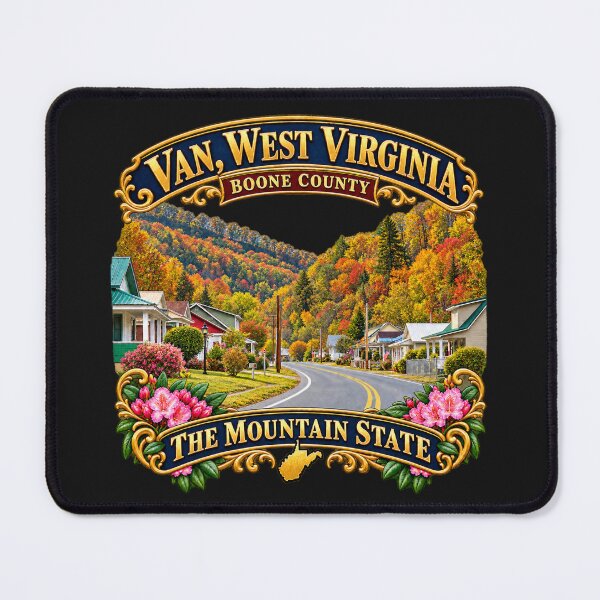 Item preview, Van, West Virginia - Boone County - The Mountain State - 3D Transparent designed and sold by Military Insignia Products.