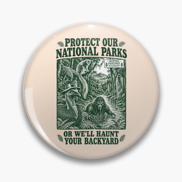 Item preview, Protect Daintree Rainforest Queensland Haunted Auatralia Cryptid designed and sold by Yellowriversss.