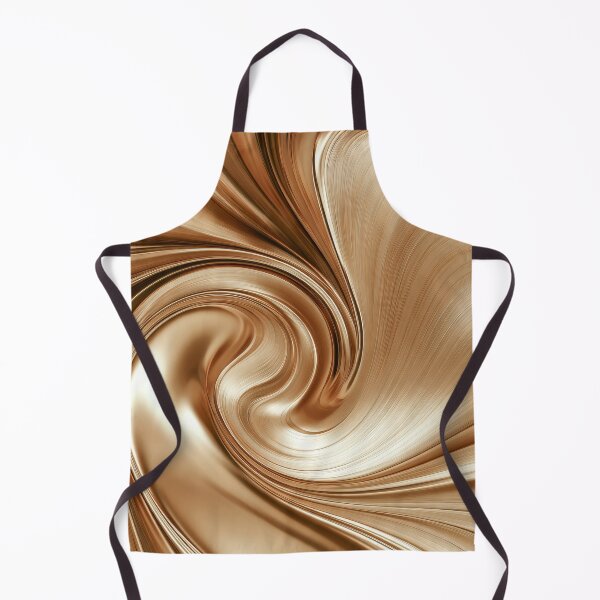 Item preview, Abstract Metallic Gold Silk Swirl and Wave designed and sold by MargaretWiktor.