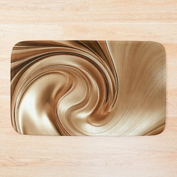 Item preview, Abstract Metallic Gold Silk Swirl and Wave designed and sold by MargaretWiktor.